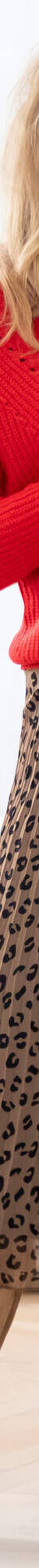 Jupe longue plissée, voile imprimé léopard (taupe / noir) Jupe longue plissée, voile imprimé léopard (taupe / noir)
